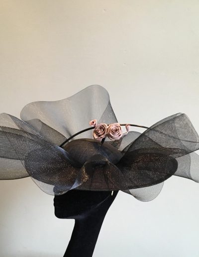 Wedding hat with roses